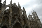 The north entrance to Westminster Abbey.