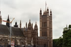 Victoria Tower, the opposite end of the Houses of Parliament.